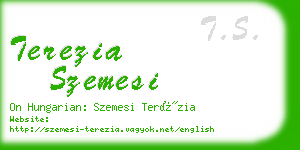 terezia szemesi business card